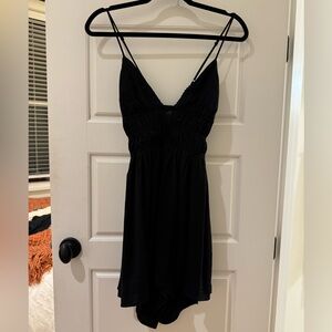 Strappy Black Romper
